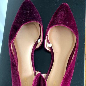 Crushed velvet Mossimo flats
